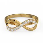 Load image into Gallery viewer, Infinity Lab Grown Diamond Ring by Stefee Jewels