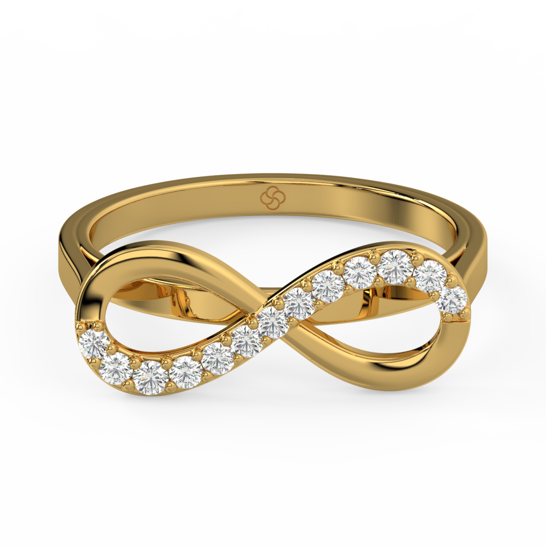 Infinity Lab Grown Diamond Ring by Stefee Jewels