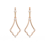 Load image into Gallery viewer, Glitter Streams Lab Grown Diamond Drop Earrings by Stefee Jewels