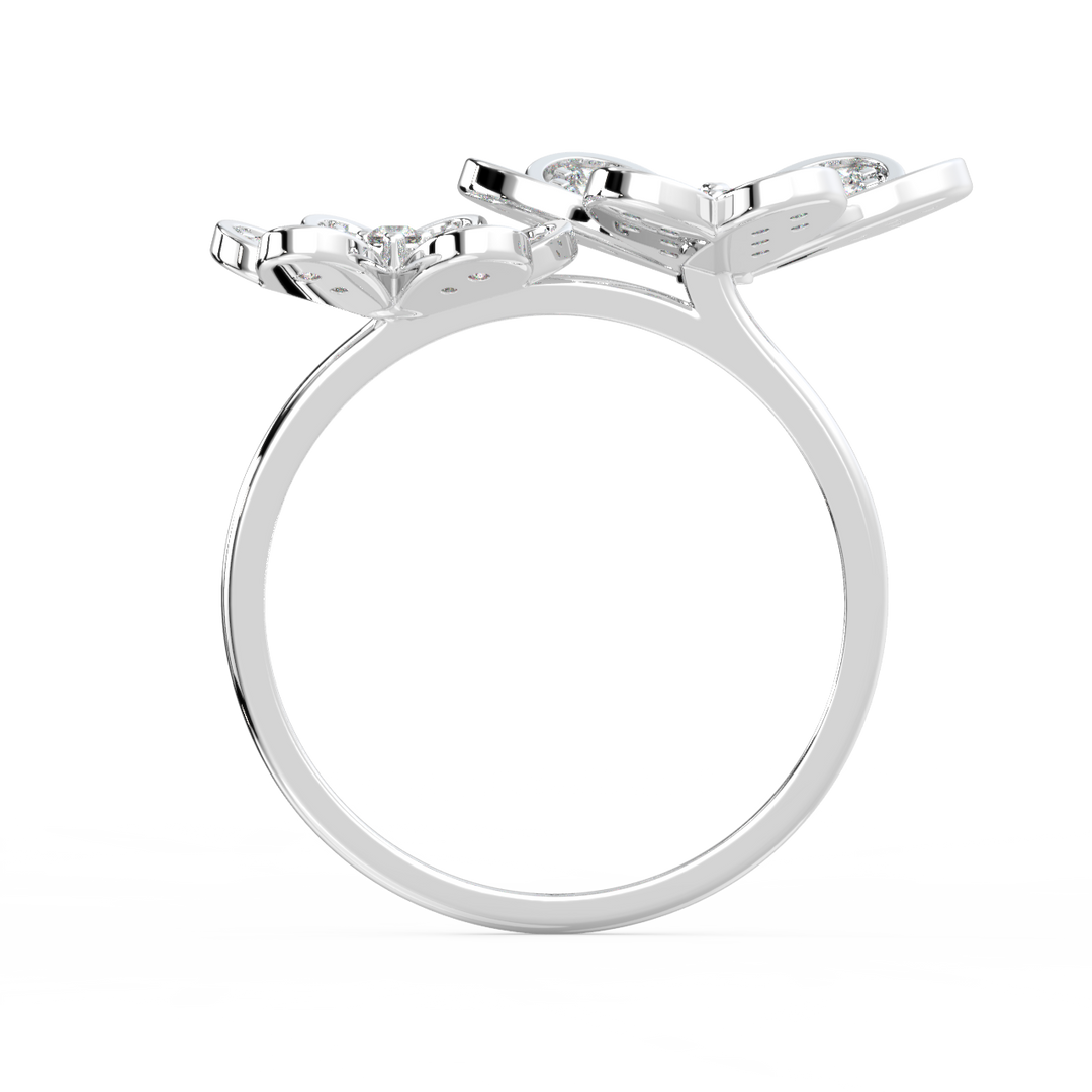 Complimenting Flowers Lab Grown Diamond Ring by Stefee Jewels