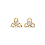 Load image into Gallery viewer, Open Petal Lab Grown Diamond Earrings by Stefee