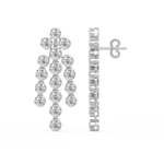 Load image into Gallery viewer, Cluster Dangle Earrings By Stefee Jewels