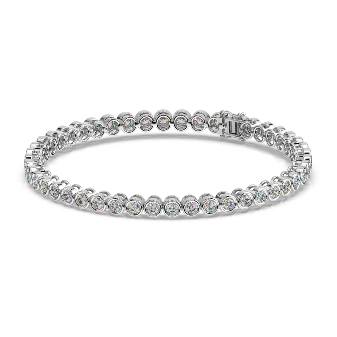 Minimalist Lab Grown Diamond Bracelet by Stefee Jewels