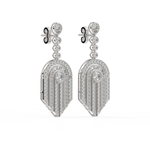 Load image into Gallery viewer, Brilliant Blossoms Lab Grown Diamond Drop Earrings by Stefee Jewels