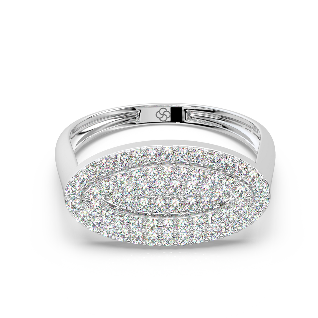 Oval Lab Grown Diamond   Ring by Stefee Jewels