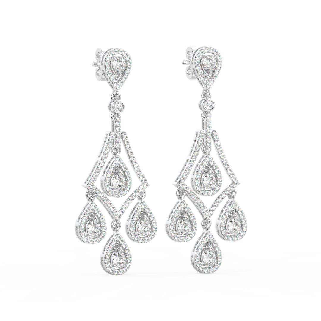 Sparkling Cubic  Lab Grown DiamondStuds By Stefee Jewels