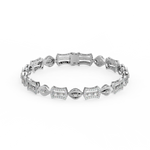 Load image into Gallery viewer, Minimalist Sparkle Lab Grown Diamond Chain Bracelet by Stefee Jewels