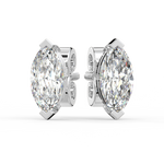 Load image into Gallery viewer, Solitaire Marquise Lab Grown Diamond Studs Earrings by Stefee