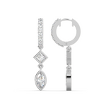 Load image into Gallery viewer, Glittering Grace Lab Grown Diamond Drop Earrings by Stefee Jewels