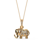 Load image into Gallery viewer, Elephant Lab Grown Diamond Pendant by Stefee