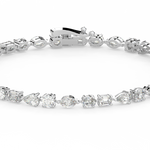 Load image into Gallery viewer, Small Multi-Shape Lab Grown Diamond Bracelet by Stefee