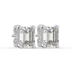 Load image into Gallery viewer, Solitaire Emerald Lab Grown Diamond Studs Earrings by Stefee