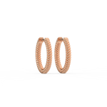 Load image into Gallery viewer, Braided Hoops Lab Grown Diamond Earrings by Stefee