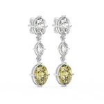 Load image into Gallery viewer, Elegant Glimmer Lab Grown Diamond Drop Earrings by Stefee Jewels