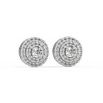 Load image into Gallery viewer, Double Round Halo Lab Grown Diamond Studs Earrings by Stefee