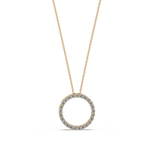 Load image into Gallery viewer, Mini Circle Lab Grown Diamonds Pendant by Stefee
