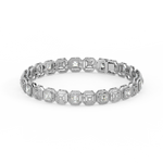 Load image into Gallery viewer, Bridal  Lab Grown Diamond Bracelet with sparkling  by Stefee Jewels