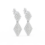 Load image into Gallery viewer, Lab Grown Diamond Raindrop Earrings  By Stefee Jewels