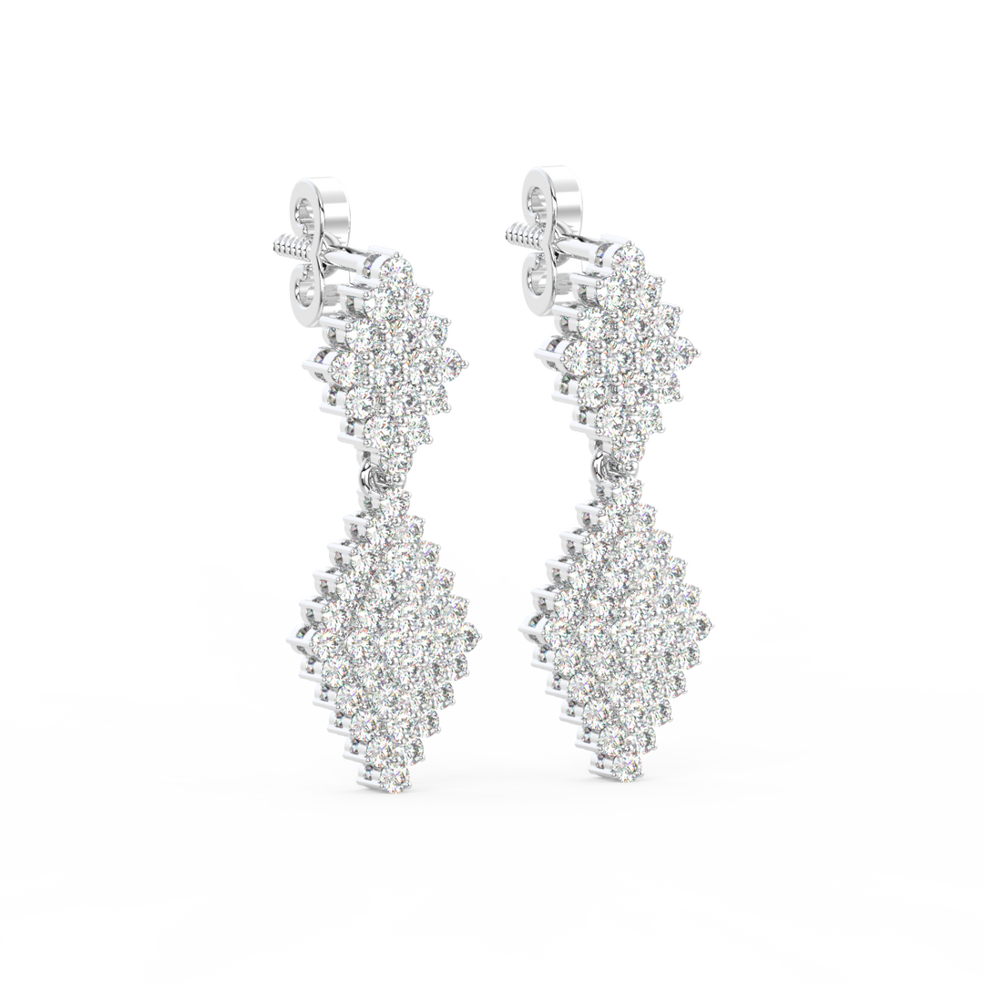 Lab Grown Diamond Raindrop Earrings  By Stefee Jewels