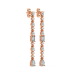 Load image into Gallery viewer, Diamond Fringe Earrings  Studs By Stefee Jewels