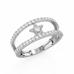 Load image into Gallery viewer, The Round Star Lab Grown Diamond Ring by Stefee Jewels