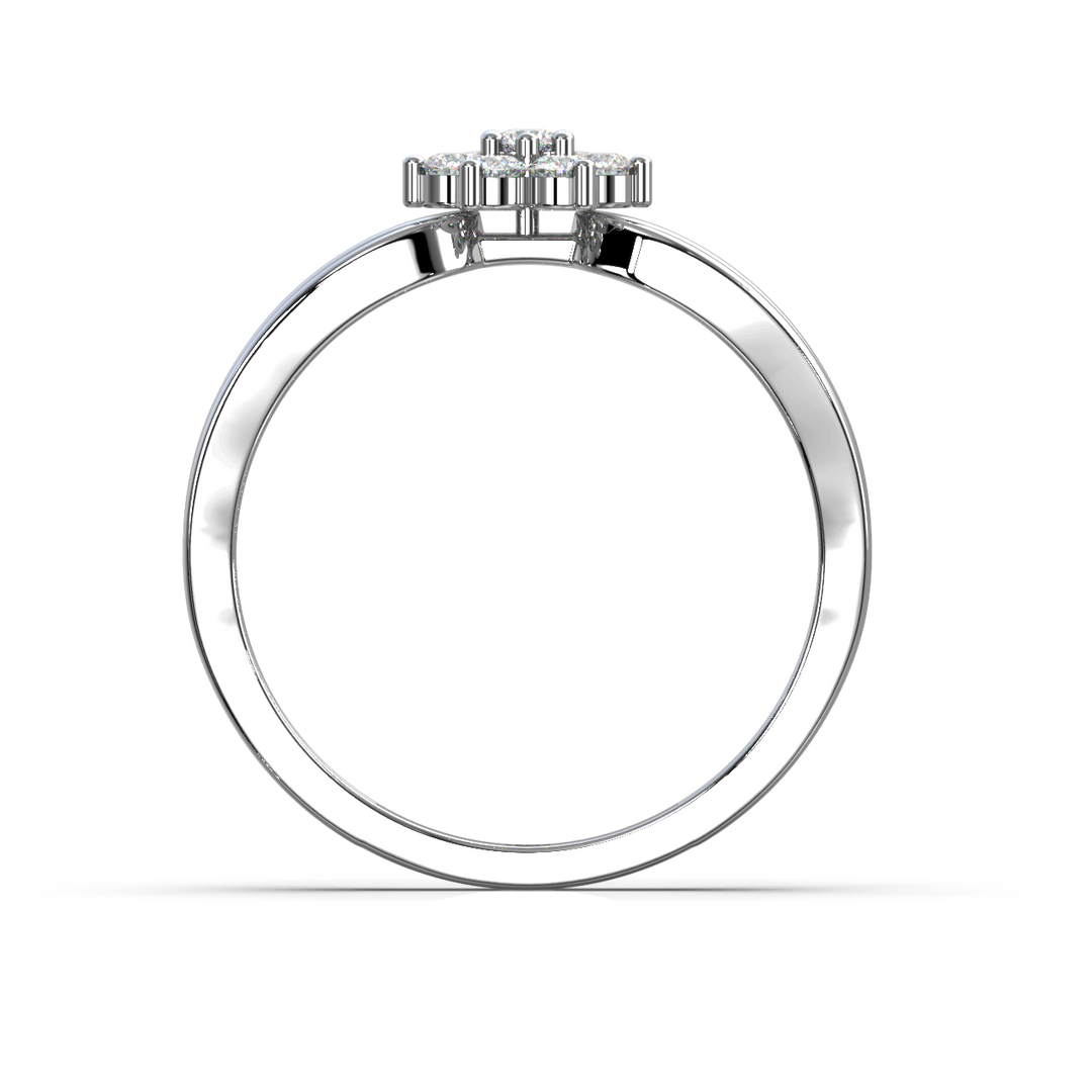 Halo-Star  Lab Grown Diamond Ring by Stefee Jewels