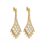 Load image into Gallery viewer, Timeless Sparkle Lab Grown Diamond Drop Earrings by Stefee Jewels