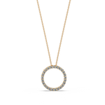 Load image into Gallery viewer, Mini Circle Lab Grown Diamonds Pendant by Stefee