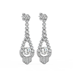 Load image into Gallery viewer, Lab Grown Diamond Halo  Cluster Stud Earrings By Stefee Jewels