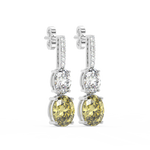 Load image into Gallery viewer, Sparkle and Shine Lab Grown Diamond Drop Earrings by Stefee Jewels