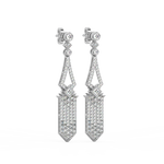 Load image into Gallery viewer, Dazzling Swirls Lab Grown Diamond Drop Earrings by Stefee Jewels