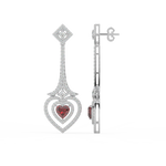 Load image into Gallery viewer, Radiant Loops Lab Grown Diamond Drop Earrings by Stefee Jewels