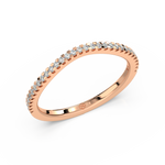 Load image into Gallery viewer, Very Slight Rippling Round Lab Grown Diamond Ring by Stefee Jewels