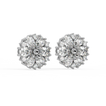Load image into Gallery viewer, Floral Radiance  Lab Grown Diamond  Pendant Set by Stefee Jewels
