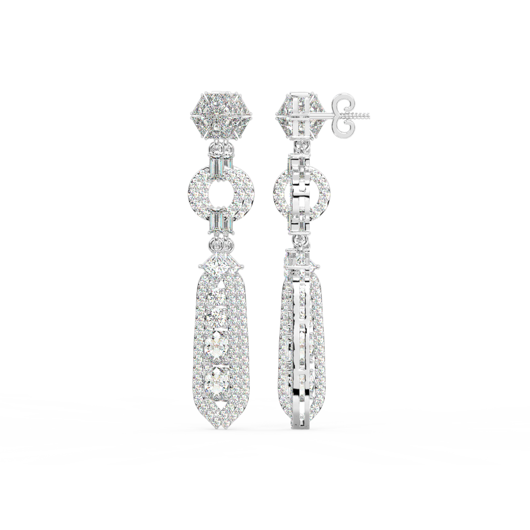 Classic Lab Grown Diamond Starburst Studs By Stefee Jewels
