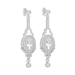 Load image into Gallery viewer, Elegant Streams Lab Grown Diamond Drop Earrings by Stefee Jewels