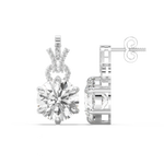 Load image into Gallery viewer, Elegant Glimmer Lab Grown Diamond Stud Earrings by Stefee Jewels