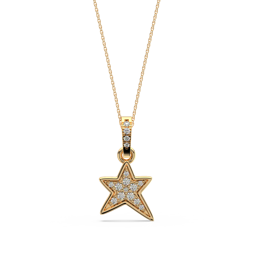 Star Diamond Lab Grown Diamond Pendant by Stefee
