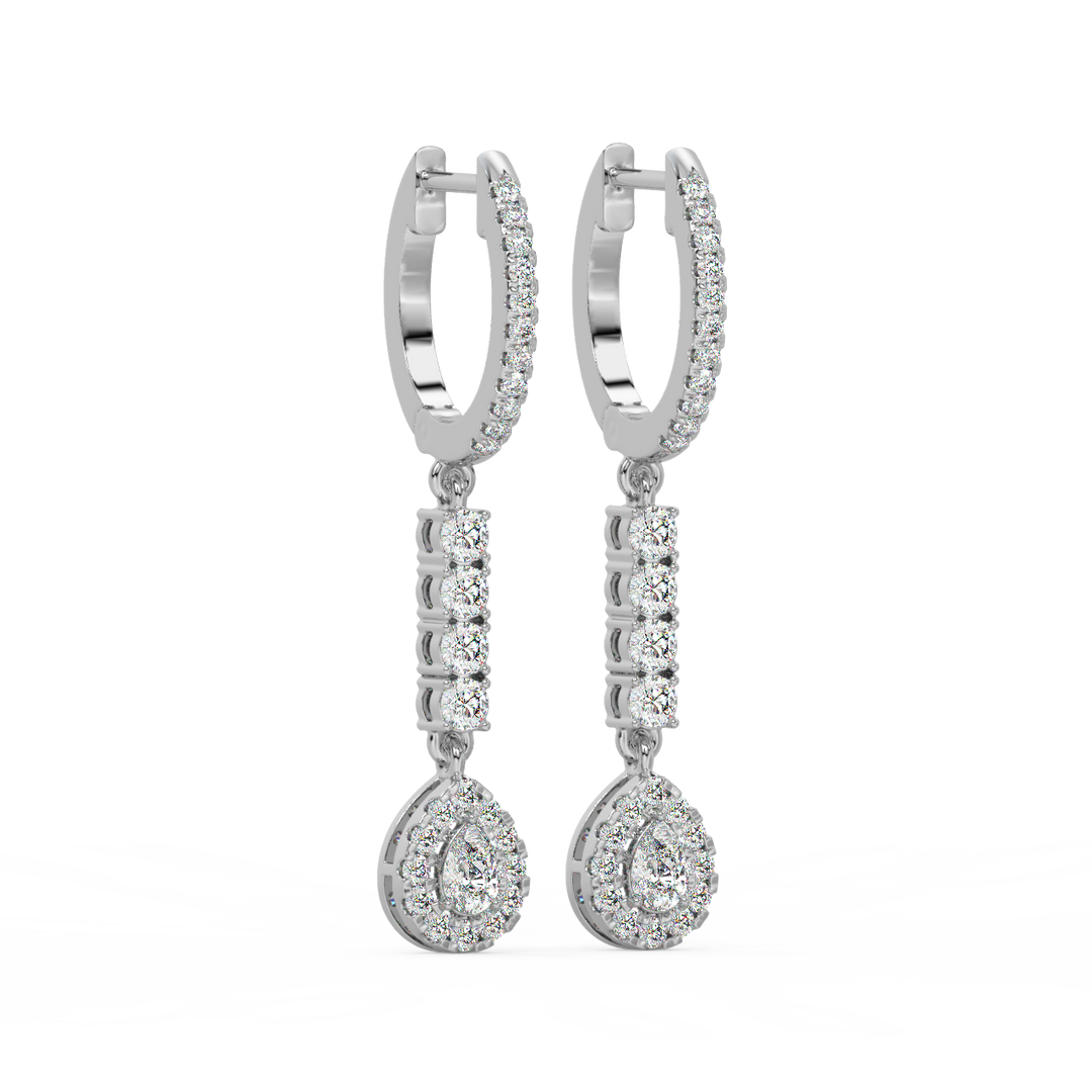 Twinkle Rope  Lab Grown Diamond Drop Earrings By Stefee Jewels