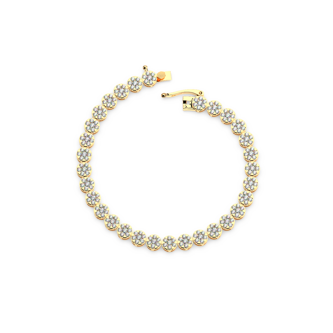 Cluster Lab Grown Diamond Bracelet By Stefee