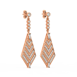 Load image into Gallery viewer, Dazzling Delight Lab Grown Diamond Drop Earrings by Stefee Jewels