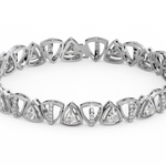 Load image into Gallery viewer, Bold Interlink Lab Grown Diamond Bracelet by Stefee Jewels