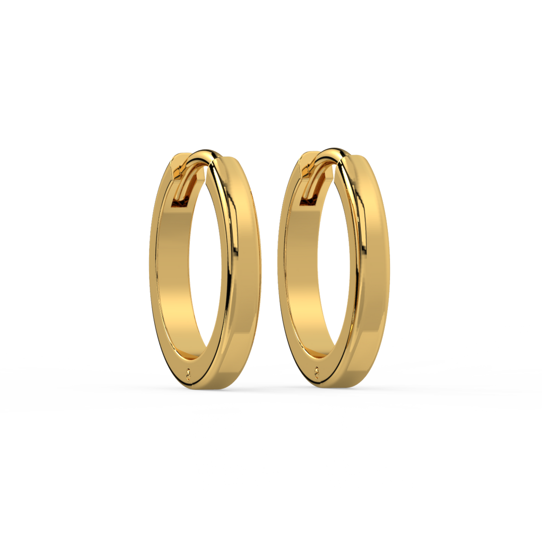 Huggie Hoops Lab Grown Diamond Earrings by Stefee