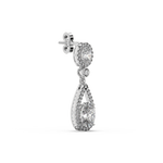 Load image into Gallery viewer, Brilliant Cut Lab Grown Diamond Halo Earrings By Stefee Jewels