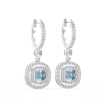 Load image into Gallery viewer, Shine Gem Hoop Earrings By Stefee Jewels