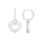 Load image into Gallery viewer, Dual Heart Lab Grown Diamond Drops By Stefee Jewels