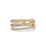 Load image into Gallery viewer, Lab Grown Diamond Coil Ring by Stefee Jewels