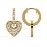 Load image into Gallery viewer, Dazzling Dreams Lab Grown Diamond Hoop Earrings by Stefee Jewels