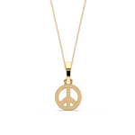 Load image into Gallery viewer, Peace Sign Lab Grown Diamond Pendant by Stefee