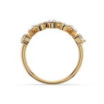 Load image into Gallery viewer, Multi-Shape Half Band Lab Grown - Engagement Diamond Ring by Stefee Jewels